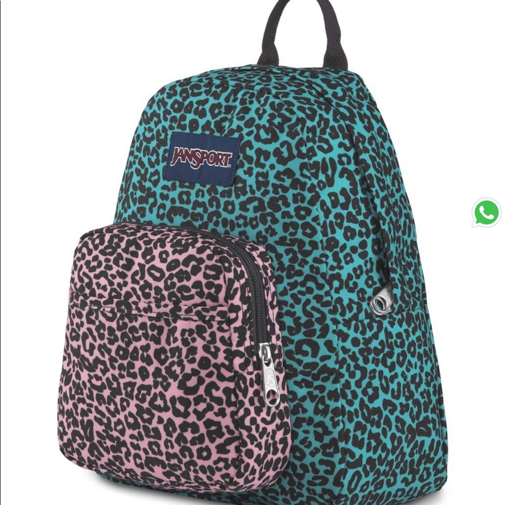 Jansport half pint leopard life backpack